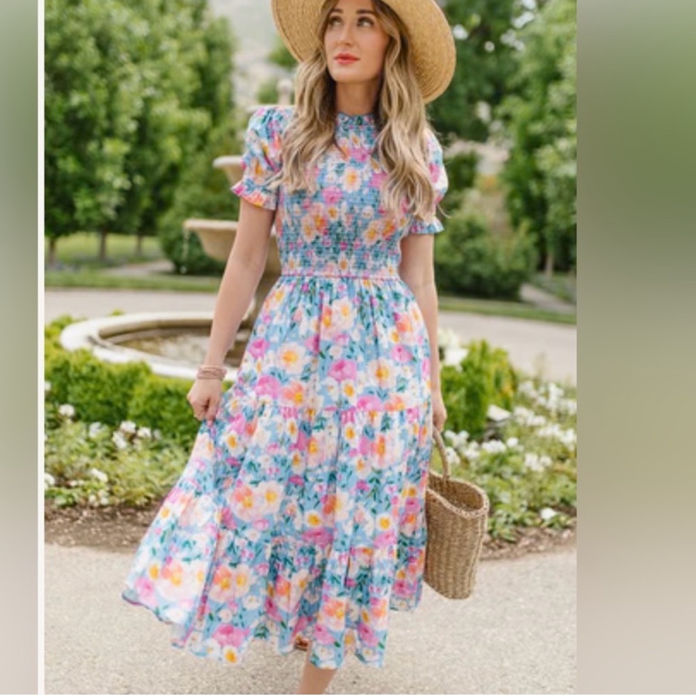 Ivy City Co Pastel Floral Dress